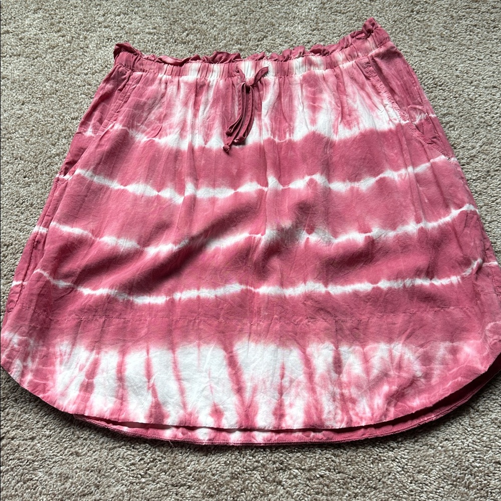 Cloth & Stone Pink and White Skirt-small